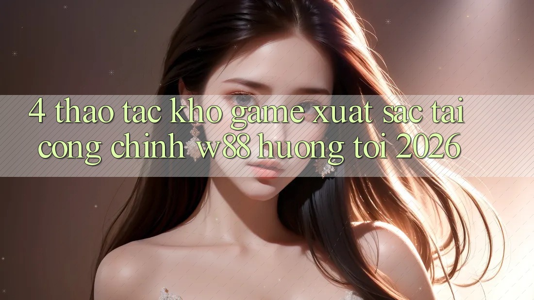 4. Thao tác Kho Game Xuất sắc Tại Cổng Chính W88 Hướng Tới 2026 4. Thao tác Kho Game Xuất sắc Tại Cổng Chính W88 Hướng Tới 2026