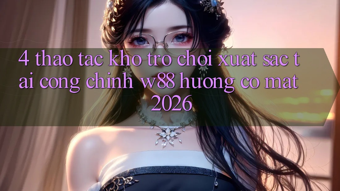 4. Thao tác Kho Trò chơi Xuất sắc Tại Cổng Chính W88 Hướng Có mặt 2026 4. Thao tác Kho Trò chơi Xuất sắc Tại Cổng Chính W88 Hướng Có mặt 2026