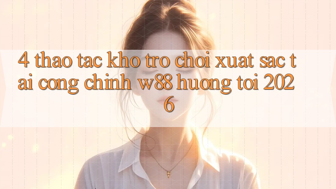 4. Thao tác Kho Trò chơi Xuất sắc Tại Cổng Chính W88 Hướng Tới 2026