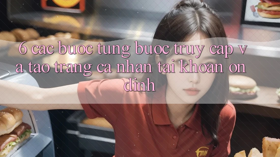 6. Các bước Từng Bước Truy Cập Và Tạo trang cá nhân Tài Khoản Ổn định
