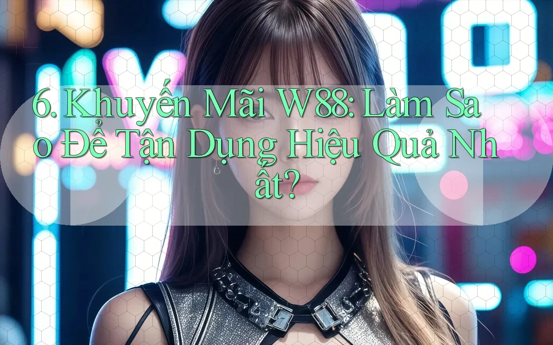 6. Khuyến Mãi W88: Làm Sao Để Tận Dụng Hiệu Quả Nhất? 6. Khuyến Mãi W88: Làm Sao Để Tận Dụng Hiệu Quả Nhất?