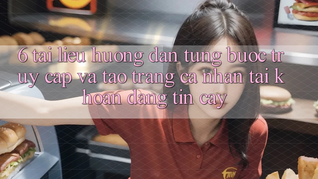 6. Tài liệu hướng dẫn Từng Bước Truy Cập Và Tạo trang cá nhân Tài Khoản Đáng tin cậy
