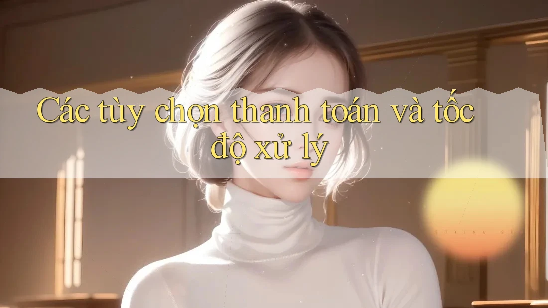 Các tùy chọn thanh toán và tốc độ xử lý