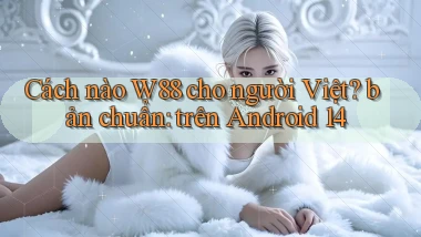 Cách nào W88 cho người Việt bản chuẩn trên Android 14
