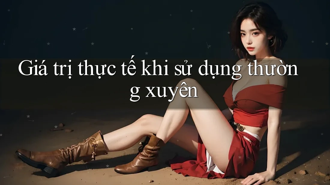 Giá trị thực tế khi sử dụng thường xuyên Giá trị thực tế khi sử dụng thường xuyên