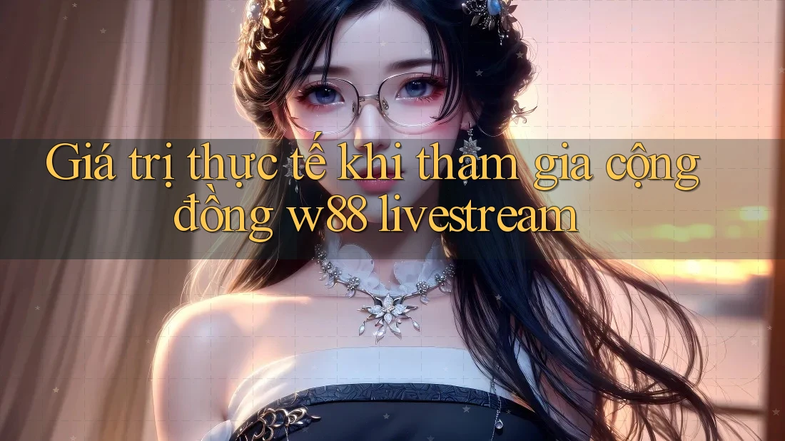Giá trị thực tế khi tham gia cộng đồng w88 livestream