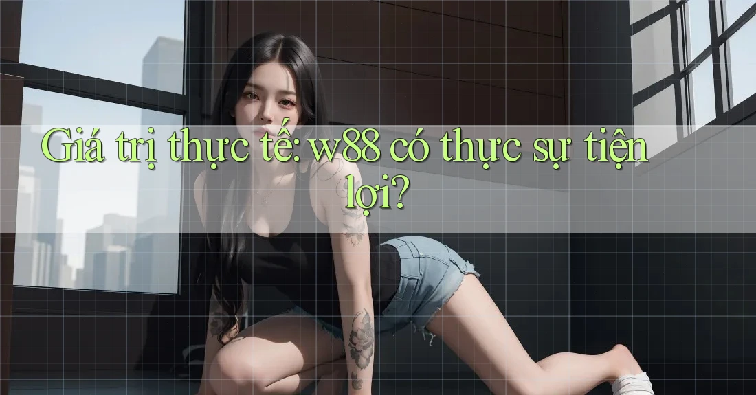 Giá trị thực tế: w88 có thực sự tiện lợi?