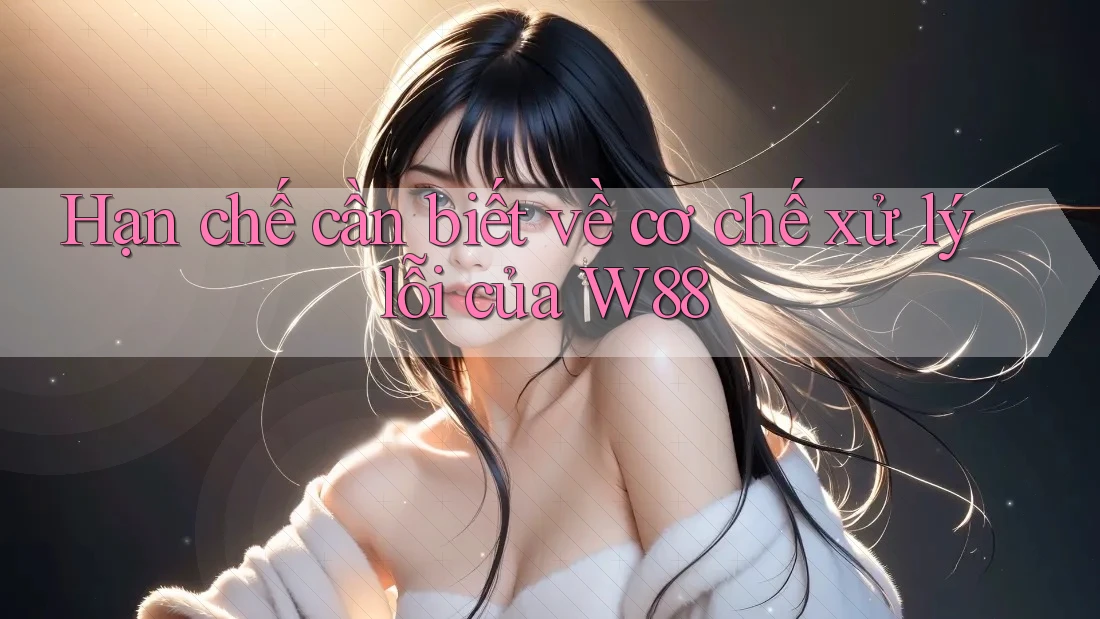 Hạn chế cần biết về cơ chế xử lý lỗi của W88 Hạn chế cần biết về cơ chế xử lý lỗi của W88
