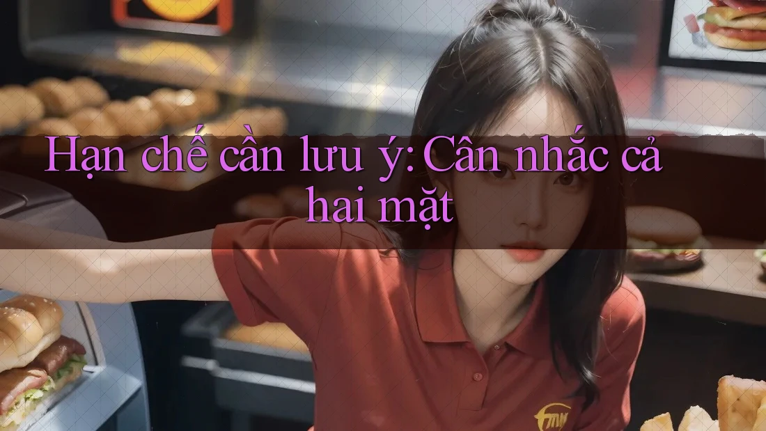 Hạn chế cần lưu ý - Cân nhắc cả hai mặt Hạn chế cần lưu ý - Cân nhắc cả hai mặt