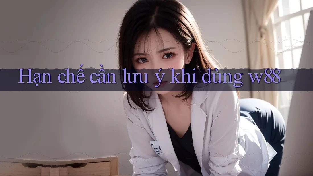 Hạn chế cần lưu ý khi dùng w88