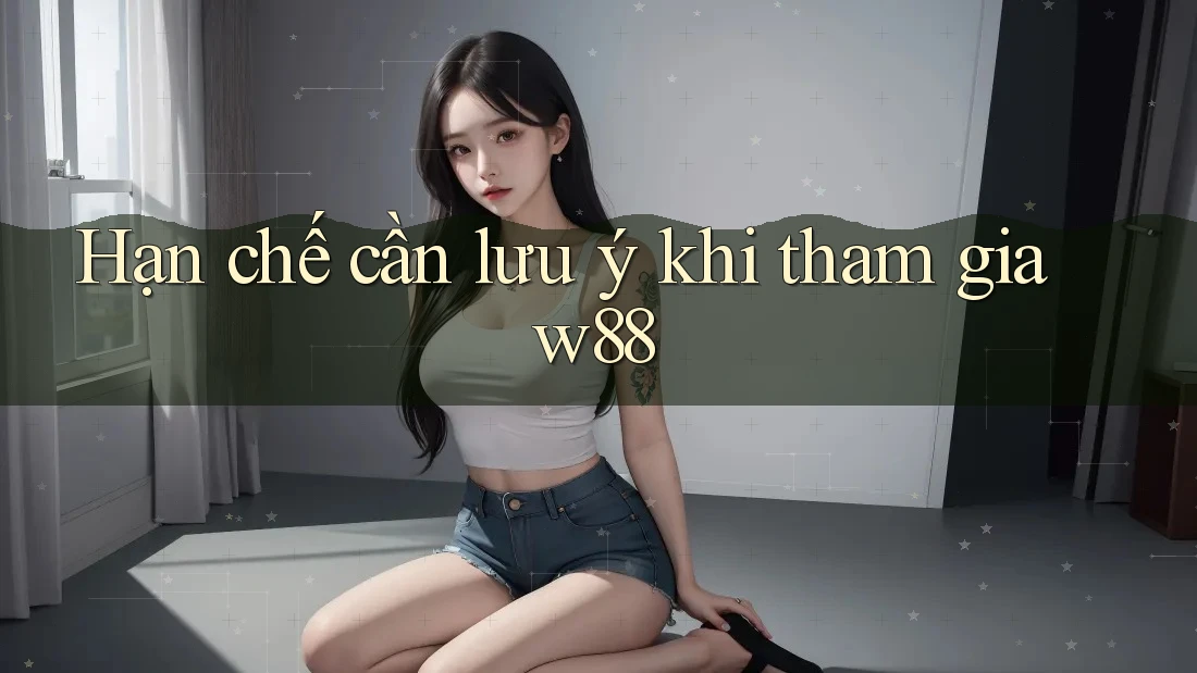 Hạn chế cần lưu ý khi tham gia w88