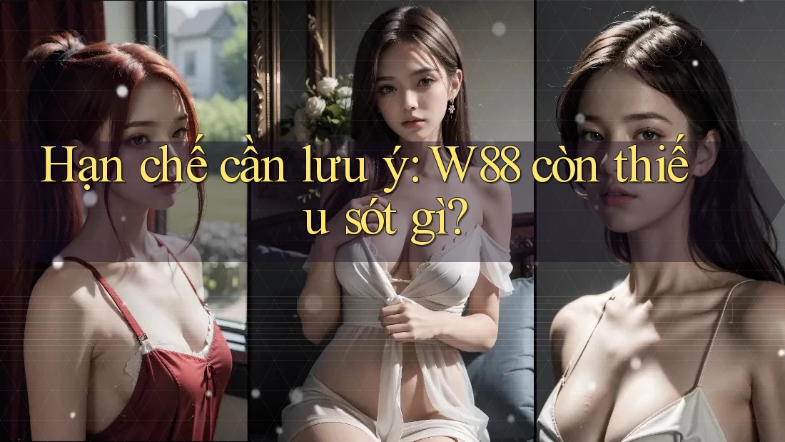 Hạn chế cần lưu ý: W88 còn thiếu sót gì? Hạn chế cần lưu ý: W88 còn thiếu sót gì?