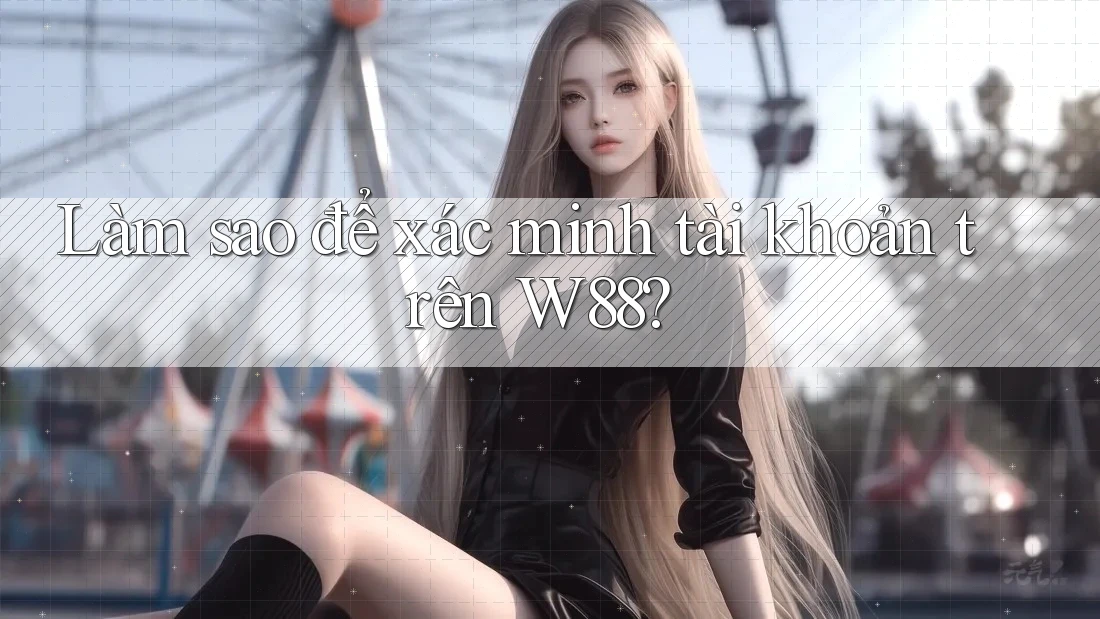 Làm sao để xác minh tài khoản trên W88?