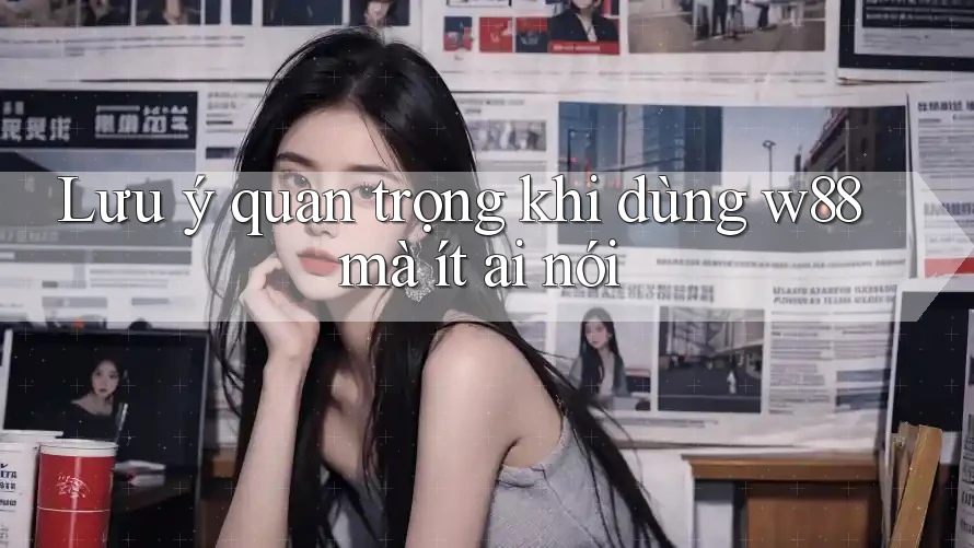 Lưu ý quan trọng khi dùng w88 mà ít ai nói