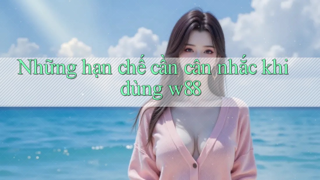Những hạn chế cần cân nhắc khi dùng w88 Những hạn chế cần cân nhắc khi dùng w88