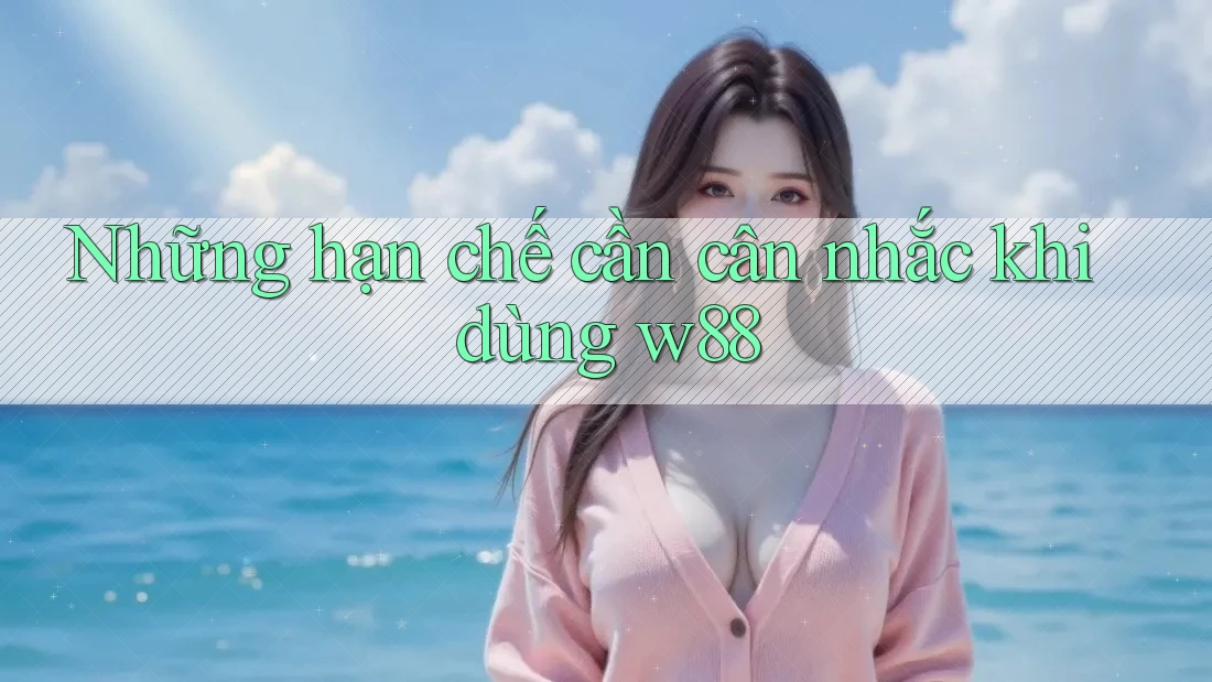 Những hạn chế cần cân nhắc khi dùng w88 Những hạn chế cần cân nhắc khi dùng w88