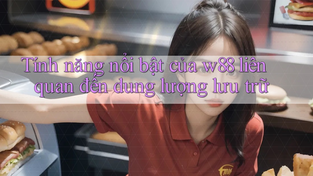 Tính năng nổi bật của w88 liên quan đến dung lượng lưu trữ