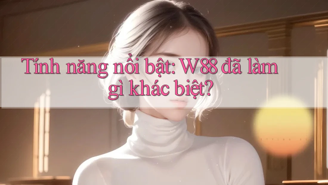 Tính năng nổi bật: W88 đã làm gì khác biệt? Tính năng nổi bật: W88 đã làm gì khác biệt?