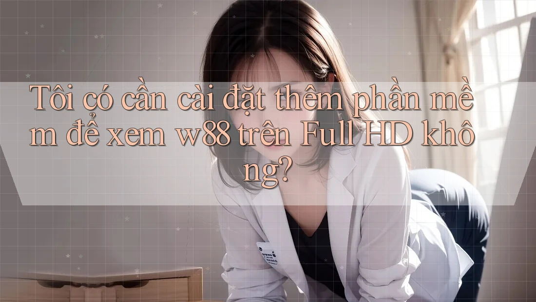 Tôi có cần cài đặt thêm phần mềm để xem w88 trên Full HD không? Tôi có cần cài đặt thêm phần mềm để xem w88 trên Full HD không?