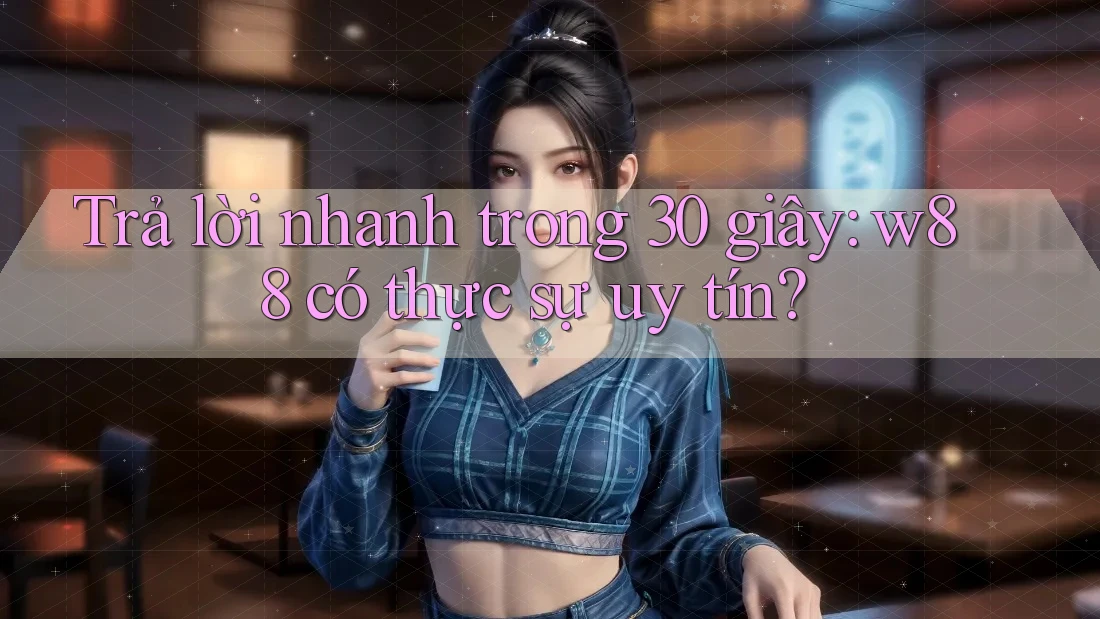Trả lời nhanh trong 30 giây: w88 có thực sự uy tín?
