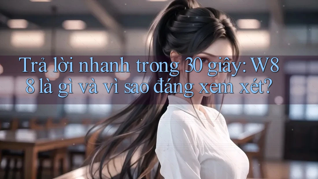 Trả lời nhanh trong 30 giây: W88 là gì và vì sao đáng xem xét?