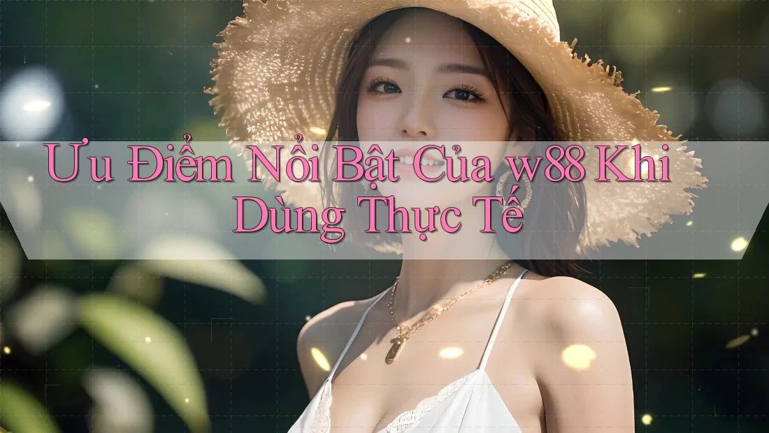 Ưu Điểm Nổi Bật Của w88 Khi Dùng Thực Tế
