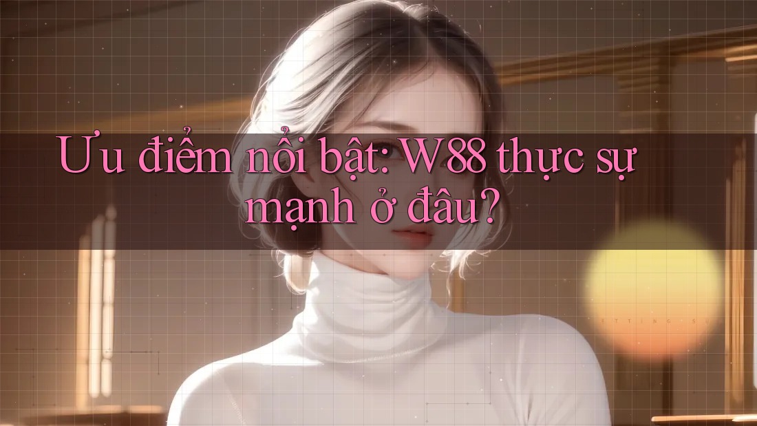 Ưu điểm nổi bật: W88 thực sự mạnh ở đâu? Ưu điểm nổi bật: W88 thực sự mạnh ở đâu?