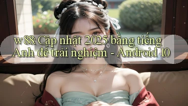w88 cập nhật 2025 bằng tiếng Anh để trải nghiệm   Android 10