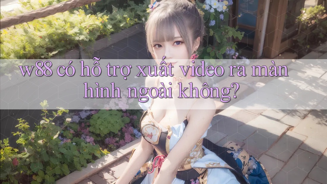 w88 có hỗ trợ xuất video ra màn hình ngoài không?